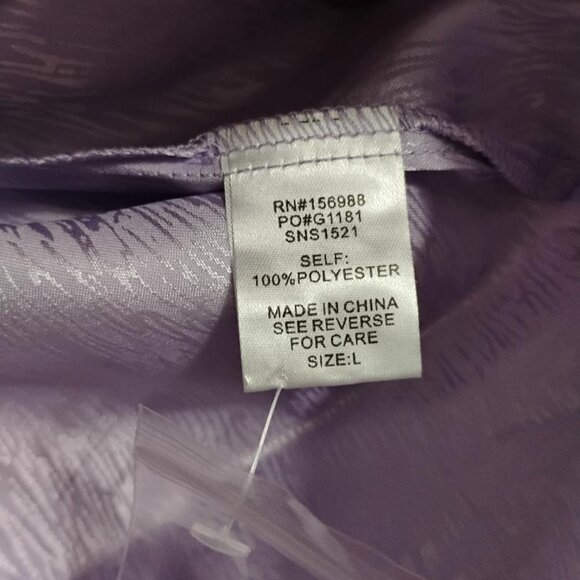 Sewn + Seen Lilac Long Sleeve Button Down Top NWT - Picture 10 of 11